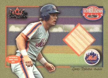 2002 Fleer Fall Classic - October Legends Game Used #NNO Lenny Dykstra Front