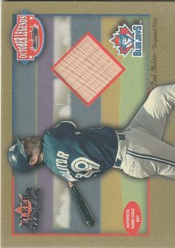 2002 Fleer Fall Classic - October Legends Game Used #NNO Paul Molitor Front