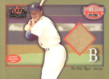 2002 Fleer Fall Classic - October Legends Game Used #NNO Pee Wee Reese Front
