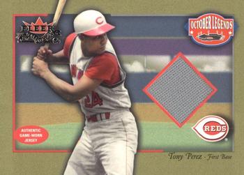 2002 Fleer Fall Classic - October Legends Game Used #NNO Tony Perez Front