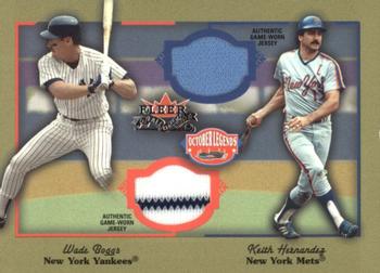 2002 Fleer Fall Classic - October Legends Game Used Dual #NNO Wade Boggs / Keith Hernandez Front