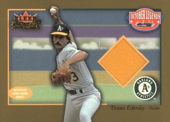 2002 Fleer Fall Classic - October Legends Game Used Gold #NNO Dennis Eckersley Front