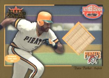2002 Fleer Fall Classic - October Legends Game Used Gold #NNO Dave Parker Front