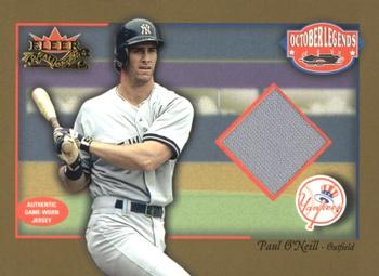 2002 Fleer Fall Classic - October Legends Game Used Gold #NNO Paul O'Neill Front