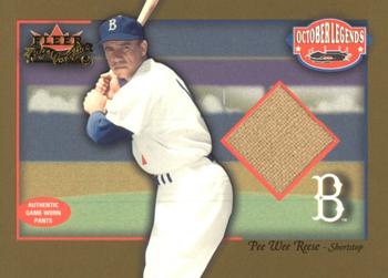 2002 Fleer Fall Classic - October Legends Game Used Gold #NNO Pee Wee Reese Front