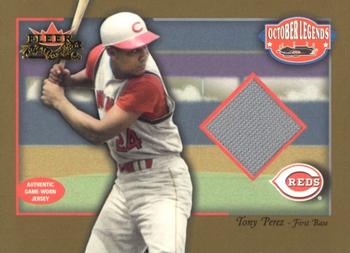 2002 Fleer Fall Classic - October Legends Game Used Gold #NNO Tony Perez Front