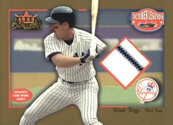 2002 Fleer Fall Classic - October Legends Game Used Gold #NNO Wade Boggs Front