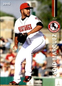 2016 Grandstand Billings Mustangs #NNO Soid Marquez Front