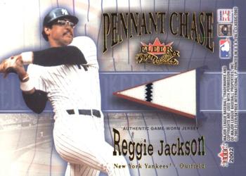 2002 Fleer Fall Classic - Pennant Chase Game Used Dual #NNO Carlton Fisk / Reggie Jackson Back