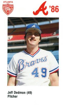 1986 Atlanta Braves Police #NNO Jeff Dedmon Front