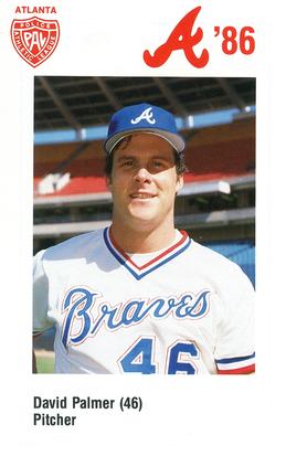 1986 Atlanta Braves Police #NNO David Palmer Front