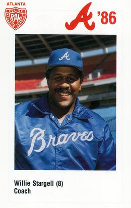 1986 Atlanta Braves Police #NNO Willie Stargell Front