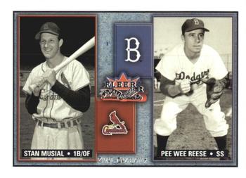 2002 Fleer Fall Classic - Rival Factions #20 RF Stan Musial / Pee Wee Reese Front