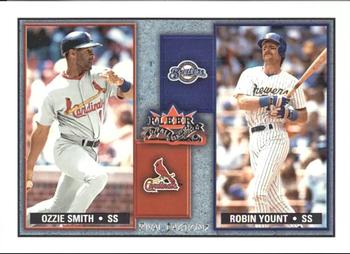 2002 Fleer Fall Classic - Rival Factions #31 RF Ozzie Smith / Robin Yount Front