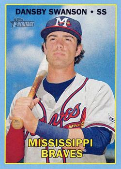 2016 Topps Heritage Minor League - Blue #1 Dansby Swanson Front
