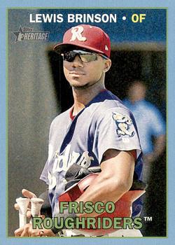2016 Topps Heritage Minor League - Blue #50 Lewis Brinson Front