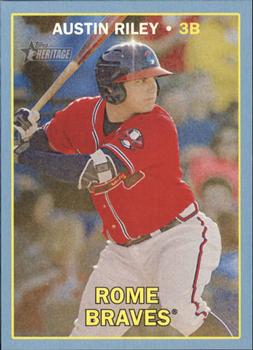 2016 Topps Heritage Minor League - Blue #69 Austin Riley Front