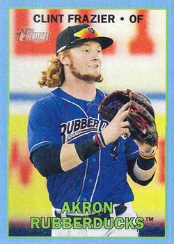 2016 Topps Heritage Minor League - Blue #100 Clint Frazier Front