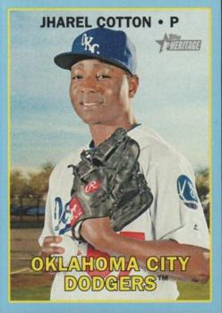 2016 Topps Heritage Minor League - Blue #122 Jharel Cotton Front