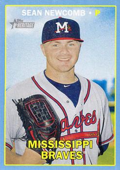 2016 Topps Heritage Minor League - Blue #150 Sean Newcomb Front