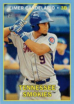 2016 Topps Heritage Minor League - Blue #185 Jeimer Candelario Front