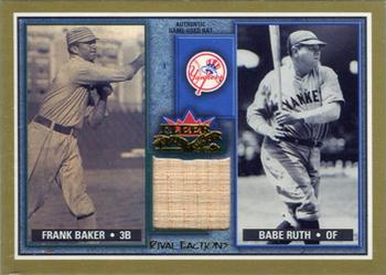 2002 Fleer Fall Classic - Rival Factions Game Used #RF FB-BR Frank Baker / Babe Ruth Front