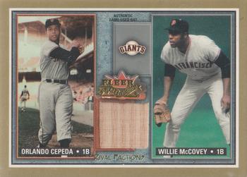 2002 Fleer Fall Classic - Rival Factions Game Used #RF OC-WM Orlando Cepeda / Willie McCovey Front