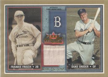 2002 Fleer Fall Classic - Rival Factions Game Used #RF FF-DS Frankie Frisch / Duke Snider Front