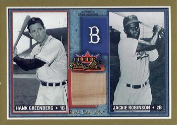 2002 Fleer Fall Classic - Rival Factions Game Used #RF HG-JR Hank Greenberg / Jackie Robinson Front