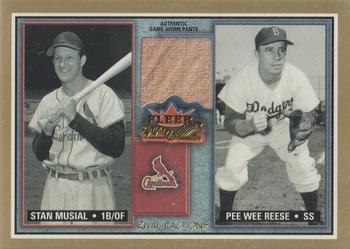 2002 Fleer Fall Classic - Rival Factions Game Used #RF SM-PR Stan Musial / Pee Wee Reese Front