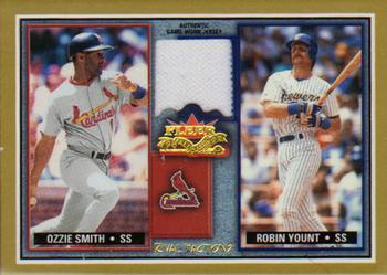 2002 Fleer Fall Classic - Rival Factions Game Used #RF OS-RY Ozzie Smith / Robin Yount Front