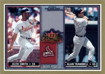 2002 Fleer Fall Classic - Rival Factions Game Used #RF OS-AT Ozzie Smith / Alan Trammell Front