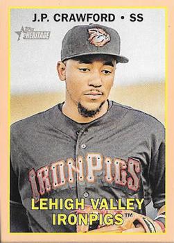 2016 Topps Heritage Minor League - Peach #190 J.P. Crawford Front