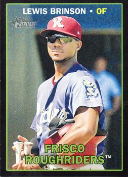 2016 Topps Heritage Minor League - Black #50 Lewis Brinson Front