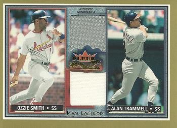 2002 Fleer Fall Classic - Rival Factions Game Used Dual #RF OS-AT Ozzie Smith / Alan Trammell Front