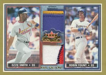 2002 Fleer Fall Classic - Rival Factions Game Used Dual Patch #NNO Ozzie Smith / Robin Yount  Front