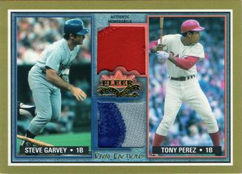 2002 Fleer Fall Classic - Rival Factions Game Used Dual Patch #NNO Steve Garvey / Tony Perez  Front