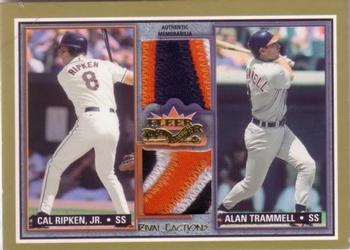 2002 Fleer Fall Classic - Rival Factions Game Used Dual Patch #NNO Cal Ripken, Jr. / Alan Trammell Front