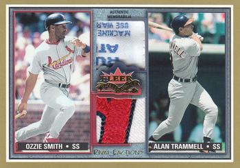 2002 Fleer Fall Classic - Rival Factions Game Used Dual Patch #NNO Ozzie Smith / Alan Trammell  Front