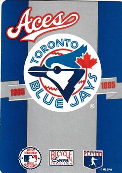 1995 Bicycle Aces Toronto Blue Jays Playing Cards #K♣ Dave Winfield Back