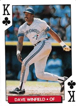 1995 Bicycle Aces Toronto Blue Jays Playing Cards #K♣ Dave Winfield Front