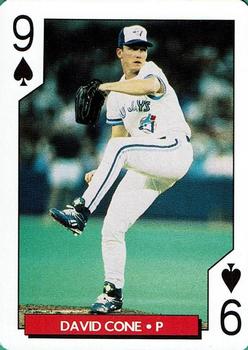 1995 Bicycle Aces Toronto Blue Jays Playing Cards #9♠ David Cone Front