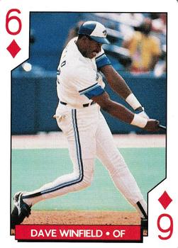 1995 Bicycle Aces Toronto Blue Jays Playing Cards #6♦ Dave Winfield Front