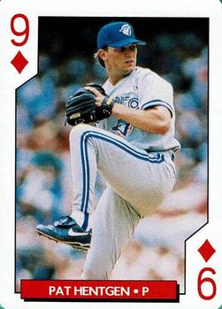 1995 Bicycle Aces Toronto Blue Jays Playing Cards #9♦ Pat Hentgen Front