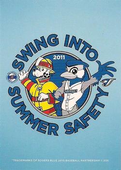 2011 Toronto Blue Jays Swing into Summer Safety #NNO Sparky 60 Years Front