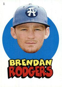 2016 Topps Heritage Minor League - 1967 Topps Sticker #1 Brendan Rodgers Front