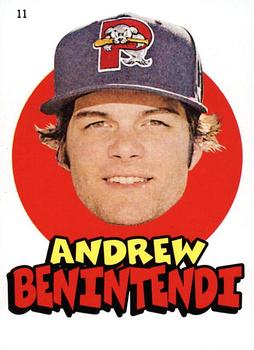 2016 Topps Heritage Minor League - 1967 Topps Sticker #11 Andrew Benintendi Front
