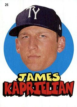 2016 Topps Heritage Minor League - 1967 Topps Sticker #26 James Kaprielian Front