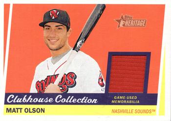 2016 Topps Heritage Minor League - Clubhouse Collection Relics #CCR-MO Matt Olson Front