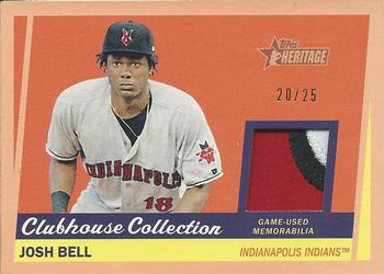 2016 Topps Heritage Minor League - Clubhouse Collection Relics Peach Border #CCR-JBE Josh Bell Front